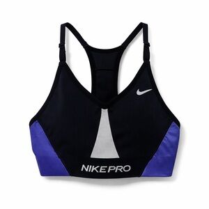 Nike Pro Women's Sports Bra - Black and Purple